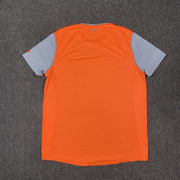 Under Armour Shirt Heatgear Mens Combine Colorblock Short Sleeve Fitted Size XL - Picture 4 of 5